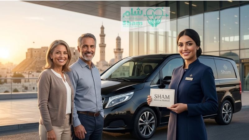 بعد علاج الأسنان في سوريا الخدمات اللوجستية الراقية من شام للسياحة العلاجية في سوريا 2026 وتشمل الاستقبال في المطار والنقل المريح للمرضى المغتربين