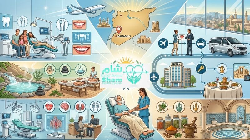 السياحة العلاجية مع شام في سوريا أفضل مراكز تجميل الأسنان في دمشق وحلب