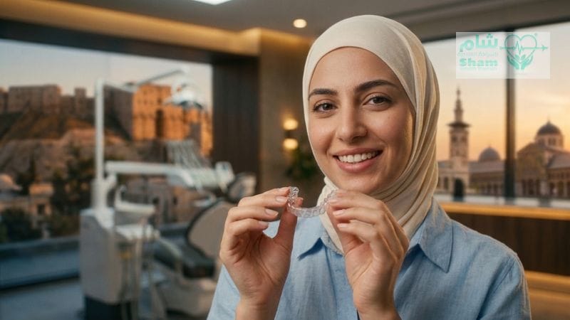 تركيب التقويم الشفاف بإشراف أفضل أطباء الأسنان في سوريا 2026