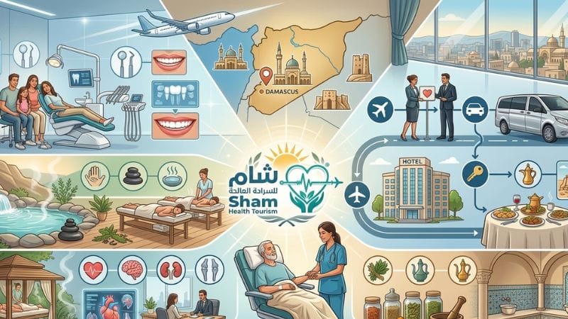 خدمات السياحة العلاجية في سوريا مع شام 2026